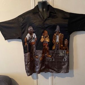 Custom made (1 of a kind)  button down urban Brooklyn street wear